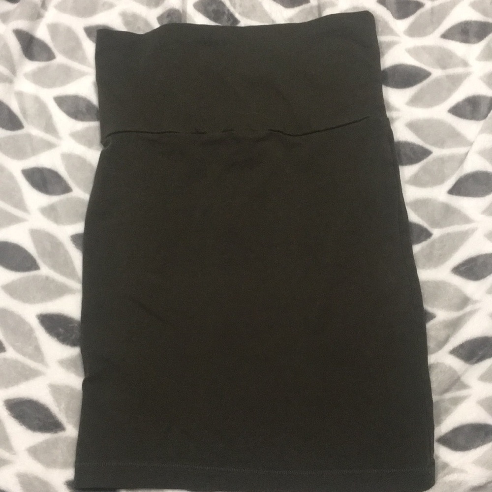 Olive green skirt